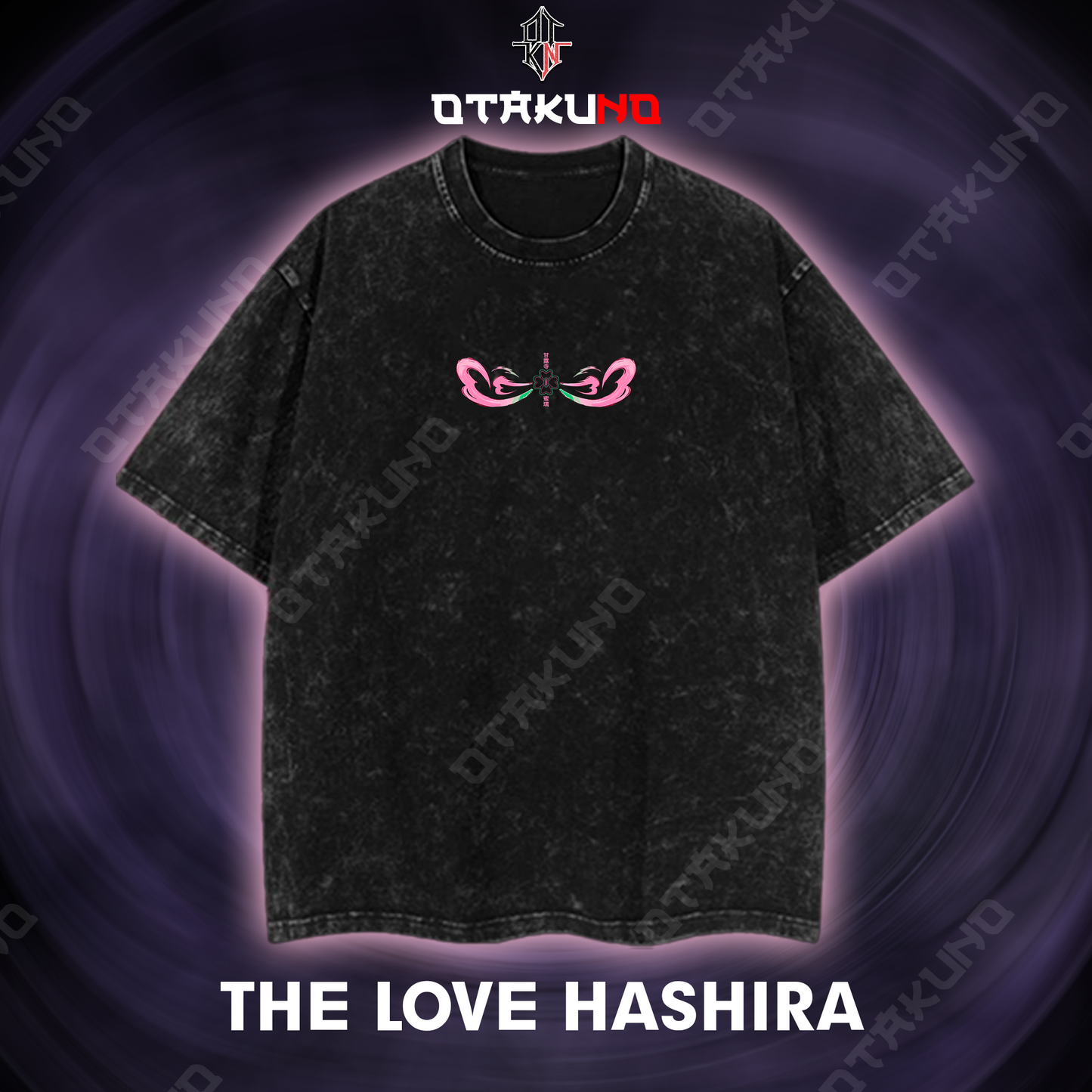 THE LOVE HASHIRA OVERSIZED WASHED 2-SIDED TSHIRT