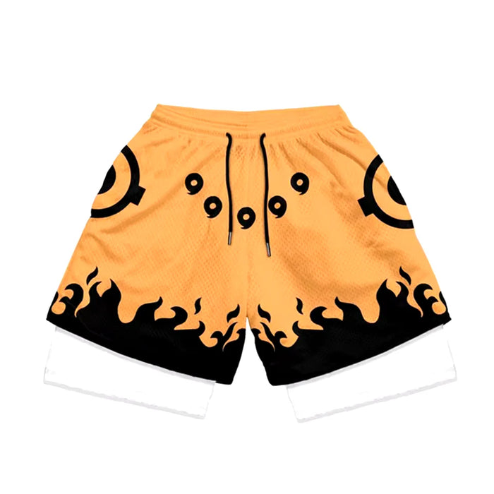 Six Paths Gym Shorts | Naruto Anime Gym Shorts 2