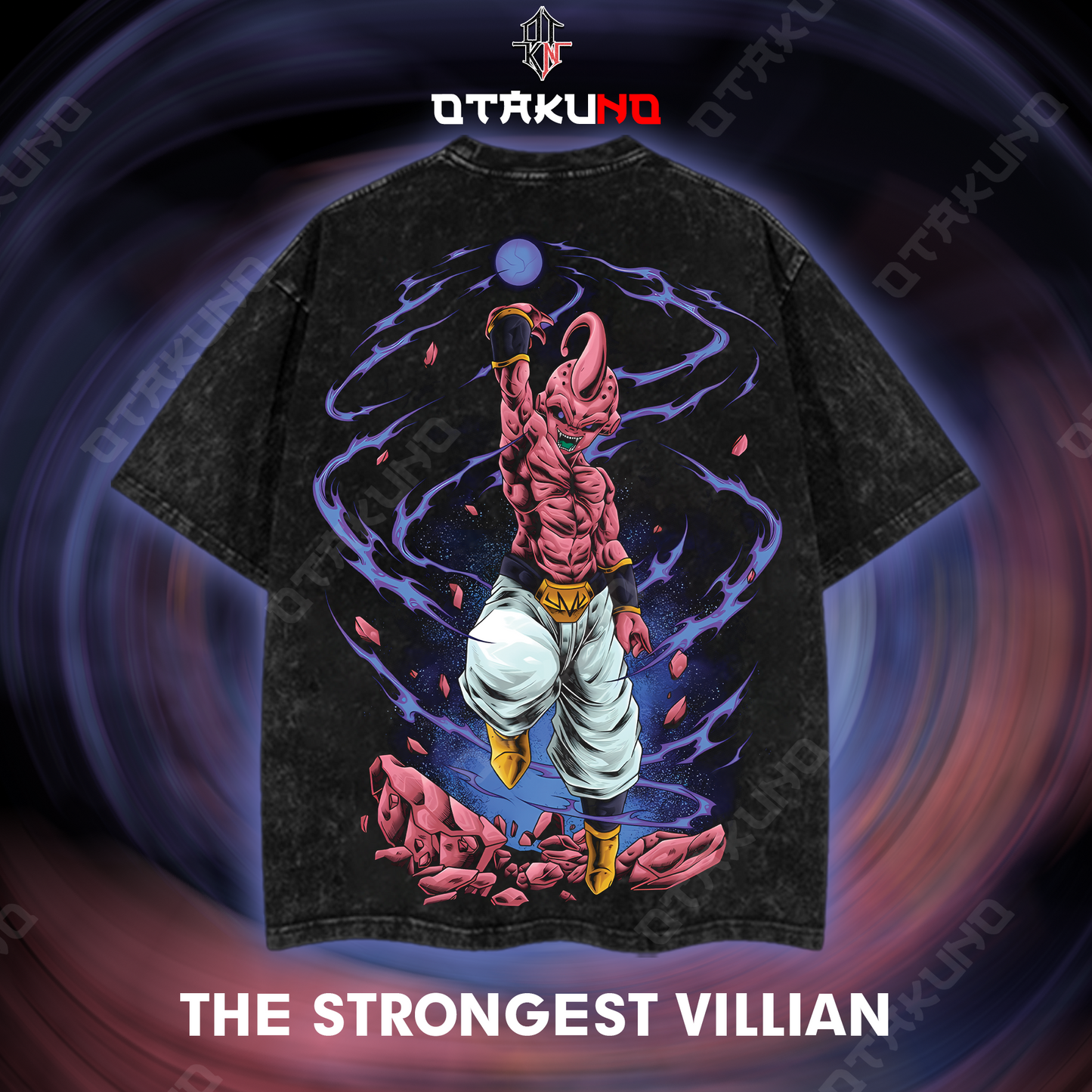 THE EVIL KID BUU OVERSIZED 2-SIDED WASHED TSHIRT