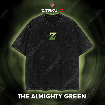 The Green Legrendary Super Saiyan Oversized Washed Tshirt