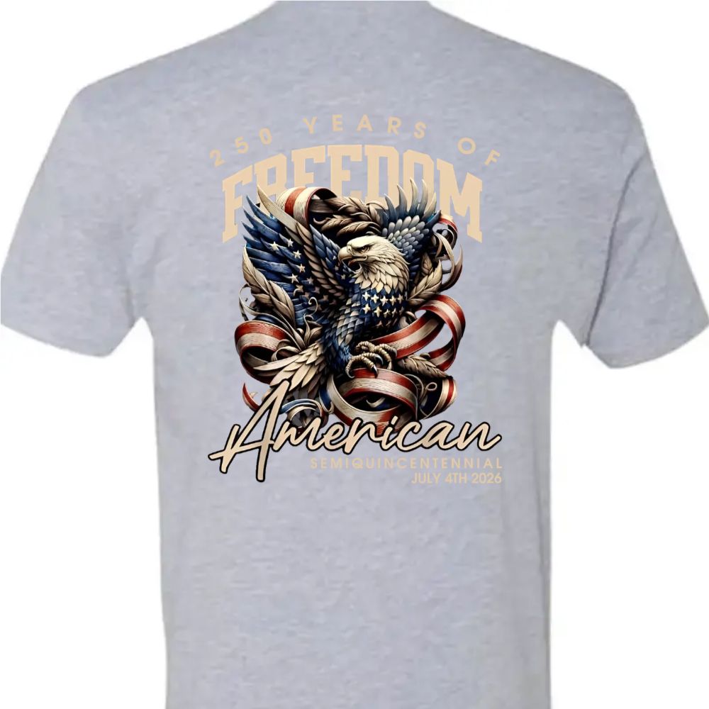 250 Years Of Freedome America Back Premium Tee