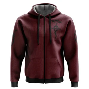 Edward Fullmetal Alchemist Zip Hoodie Jacket