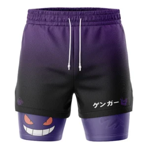 Gengar Pokemon 2-in-1 Performance Shorts