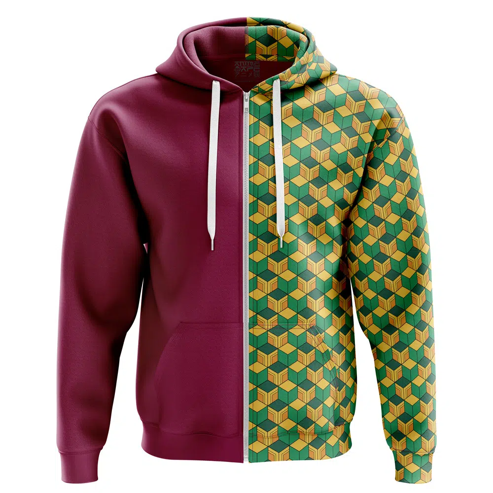 Giyu Tomioka Demon Slayer Zip Hoodie Jacket