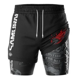 John Silverhand Cyberpunk 2077 2-in-1 Performance Shorts