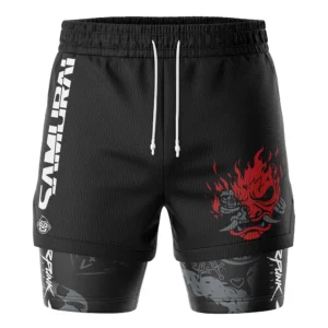 John Silverhand Cyberpunk 2077 2-in-1 Performance Shorts